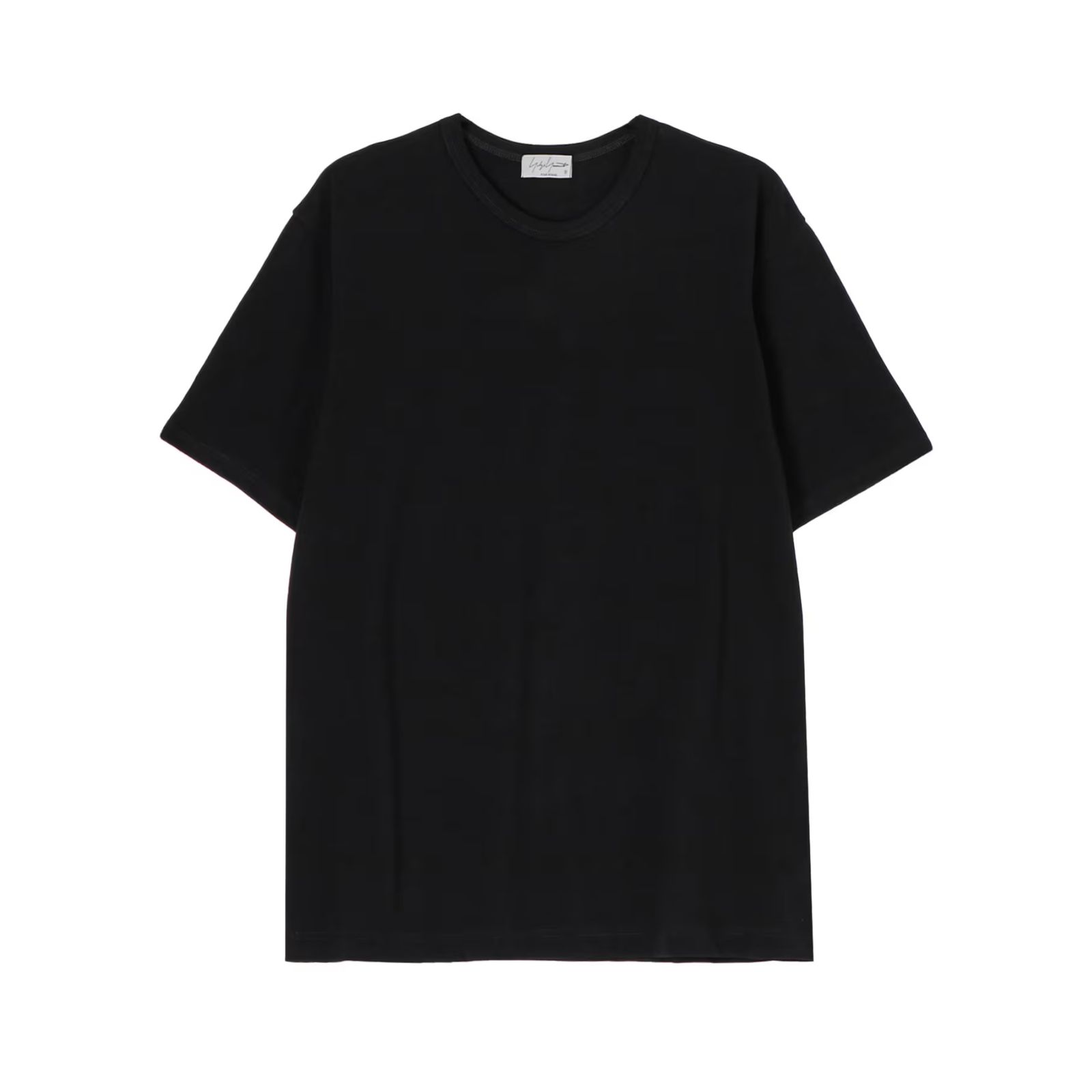 30/- COTTON SINGLE JERSEY ROUND NECK HALF SLEEVE （BLACK） カットソー （ブラック） HO-T02-070-4