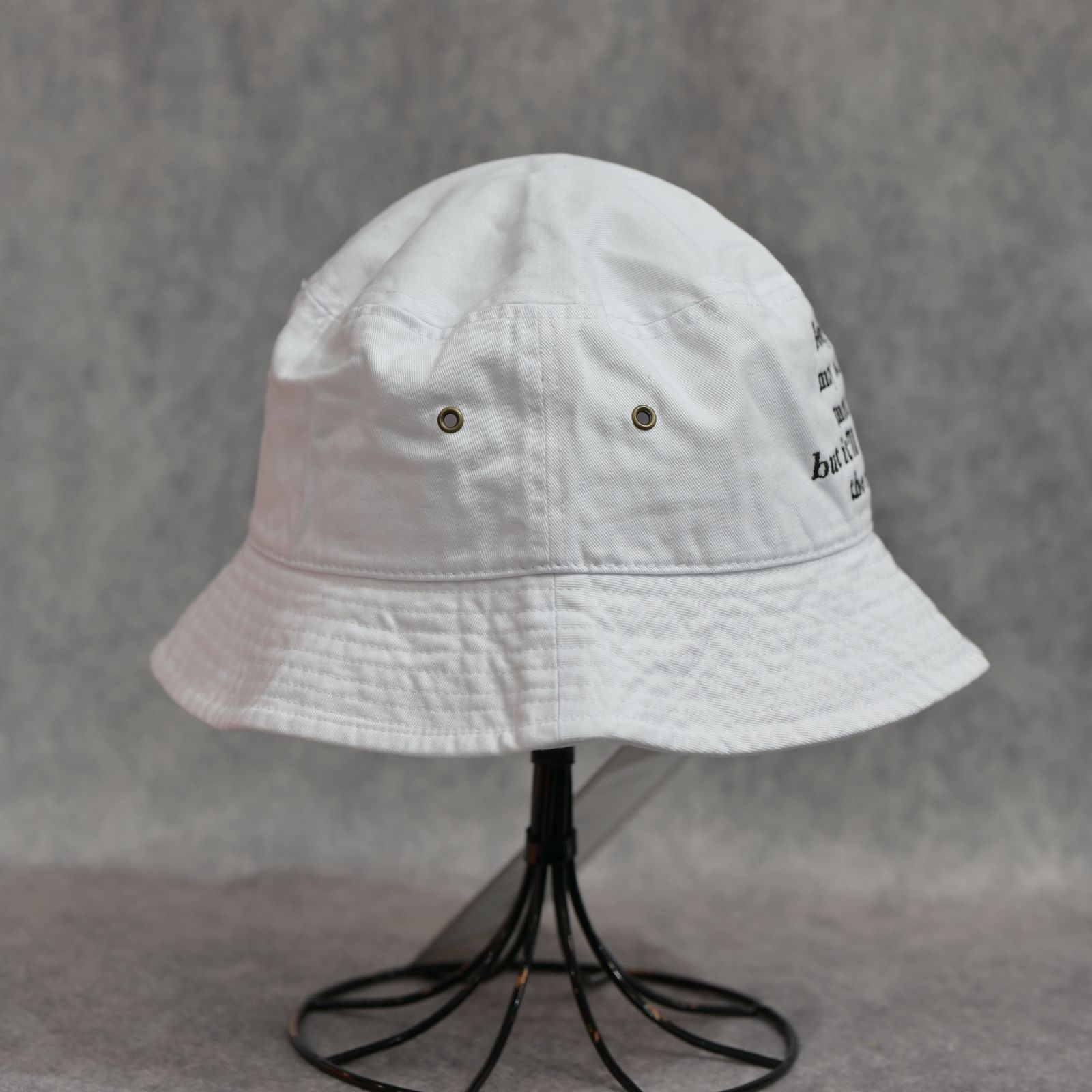 VINTAGE WASHED BUCKET HAT （WHITE） / バケットハット （ホワイト） 2026SS-GD4-YT