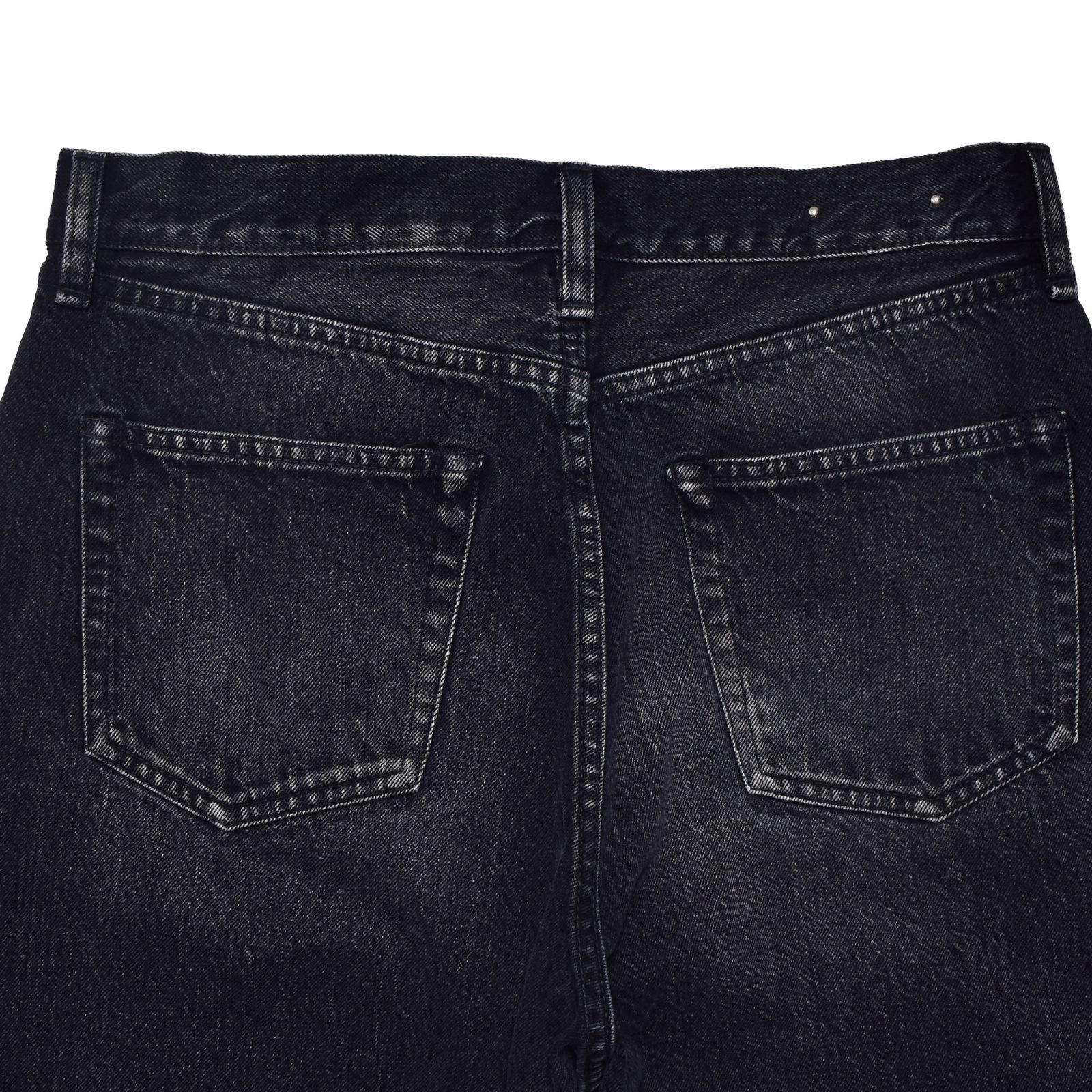 S.Wide Straight Cropped 5pocket USD （BKU）｜クロップド デニムパンツ （ブラック）｜2603-1002