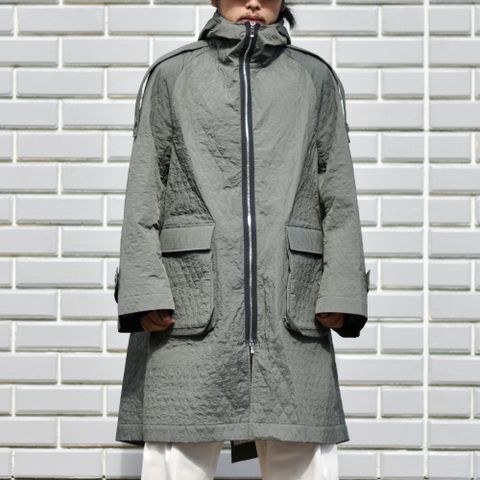 quilting field coat (KHAKI GRAY) / キルティング フィールド コート