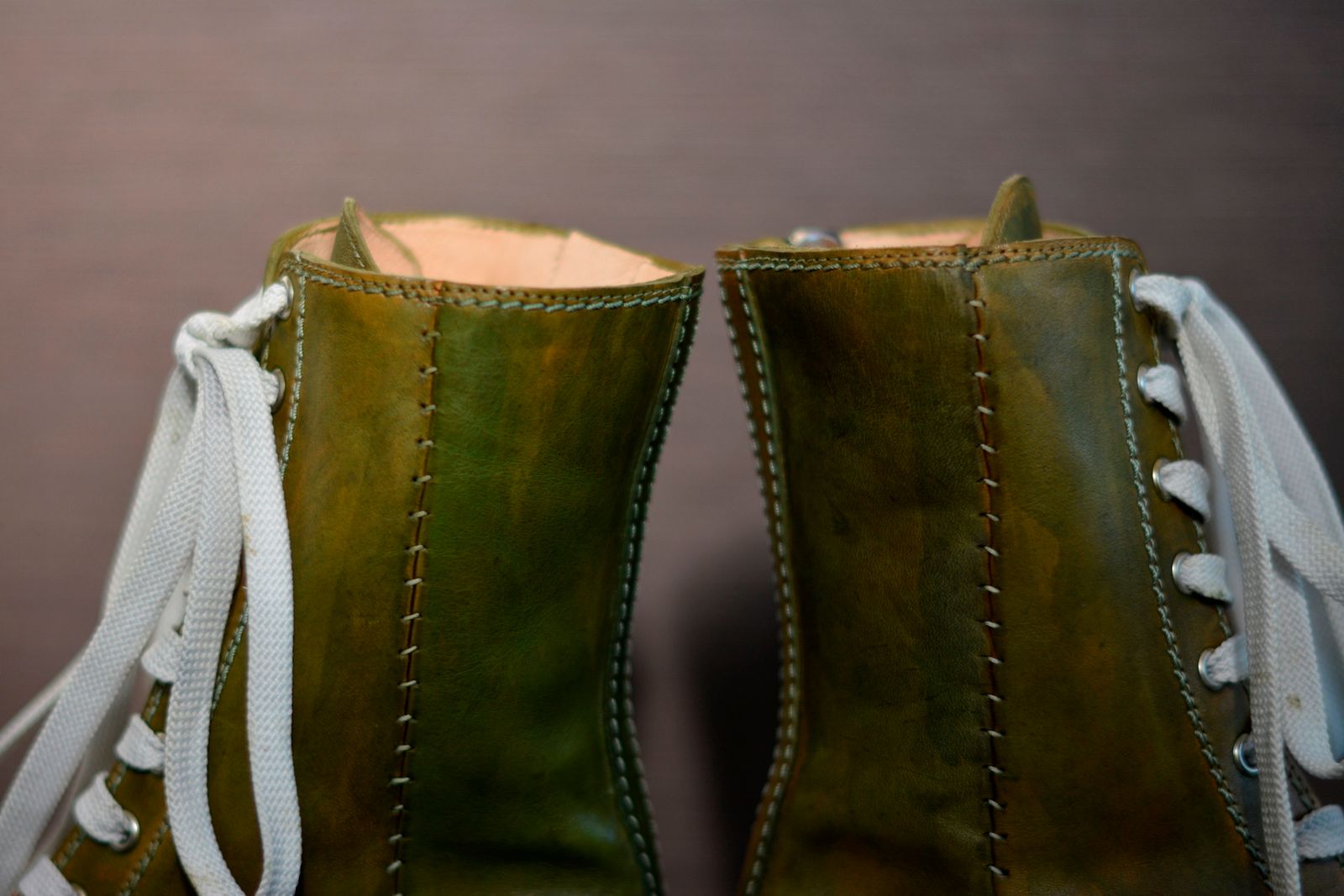 【chord 別注アイテム】 HORSE LEATHER EXTRA HI CUT SNEAKER SPAIRAL ZIP LINED