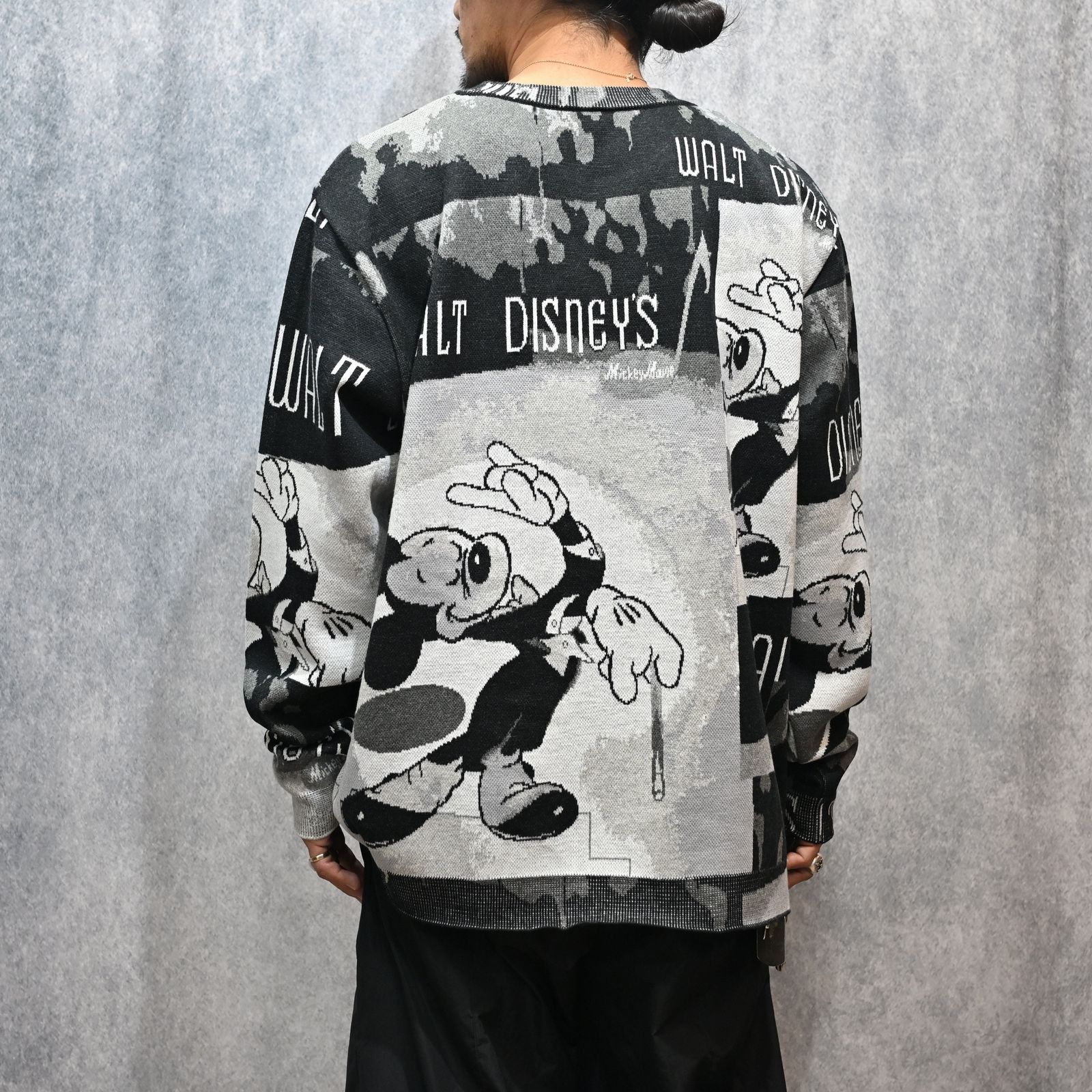 DISNEY VP / PC KNIT COLLECTION CREWNECK  (MICKY/BLACK)｜ディズニー ニット （ミッキー/ブラック） DP-030-3673-10