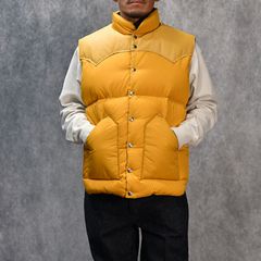 ＃032 REVERSIBLE DOWN VEST / ROCKY MOUNTAIN （YELLOW × NAVY） / ロッキーマウンテン ダウンベスト （イエロー × ネイビー）