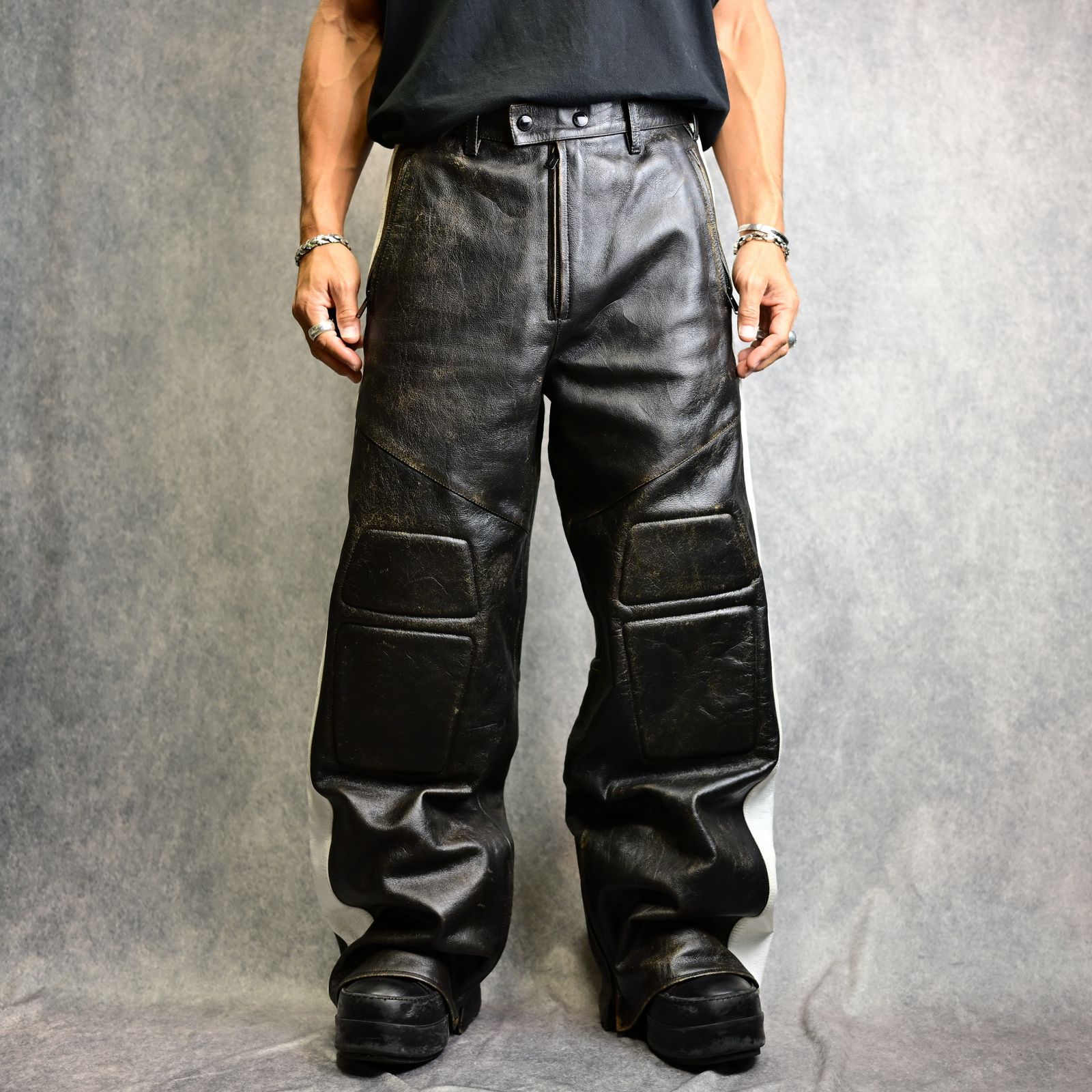 RACING PANTS LEATHER (BLACK) / レーシング レザーパンツ （ブラック）