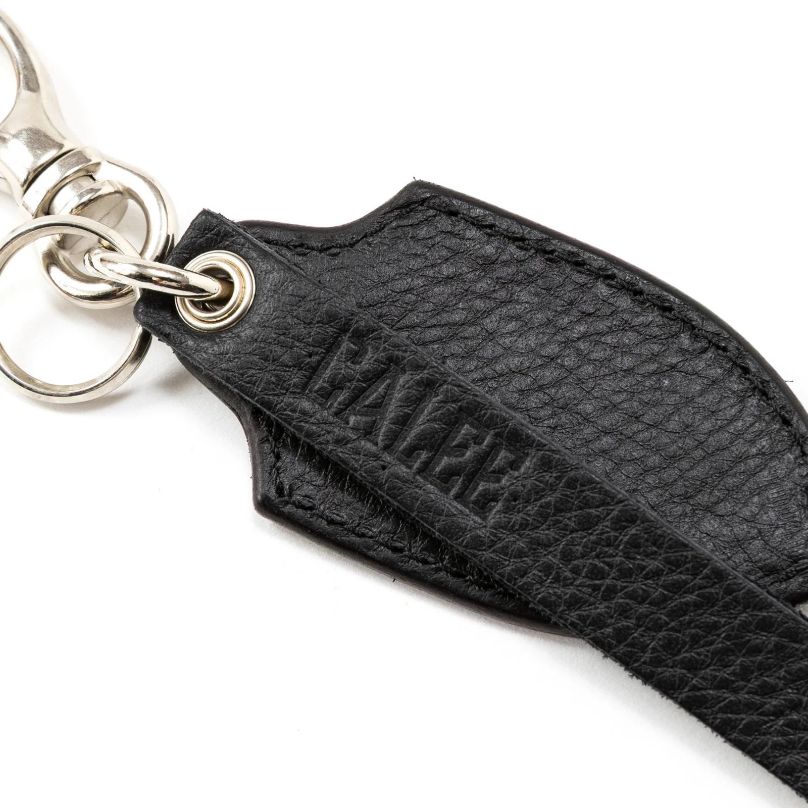 STUDS LEATHERS SHORT KEY RING (BLACK)｜キーリング・キーホルダー｜CL-26SS007LE