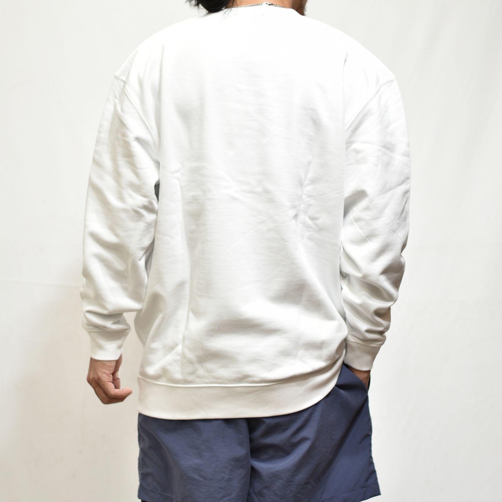 CUTRATE FDL LOGO L/S SWEAT SHIRT  (WHITE)
