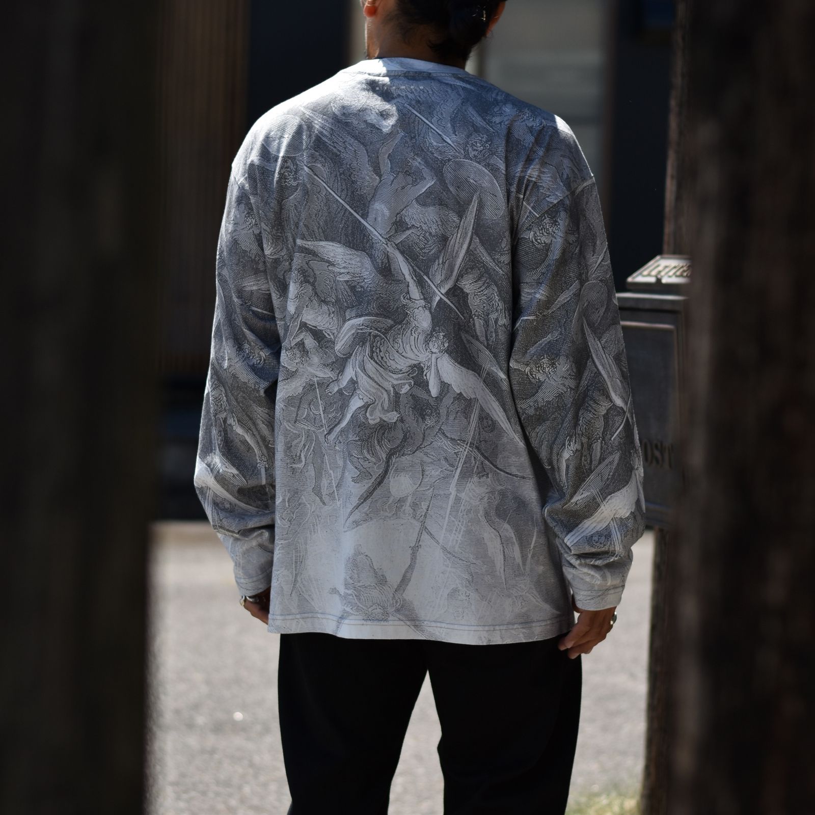 Angels L/S Relaxed Tee (Grey)