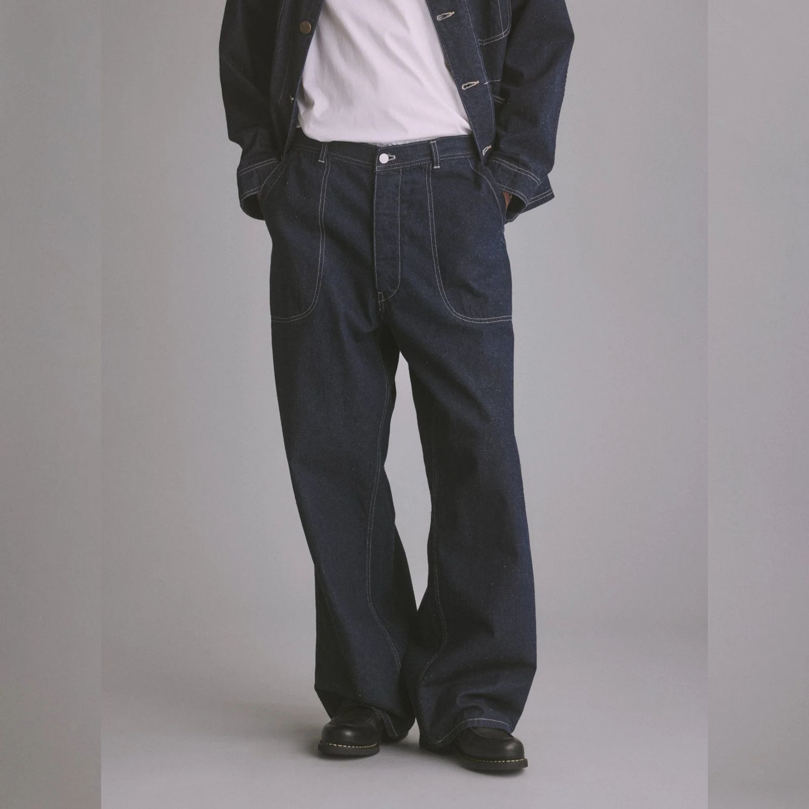 USN DENIM TROUSERS （ONE-WASHED） / USネイビー デニムトラウザー （インディゴ） 2026SS-PT4-YT