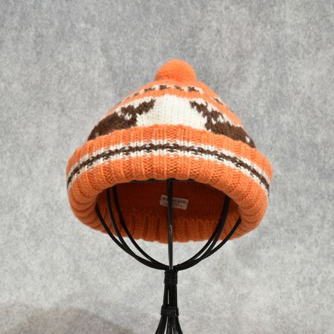 Canadian Knit Cap "SNOWMAN" (ORANGE)｜ニットキャップ・ニット帽｜Z01011