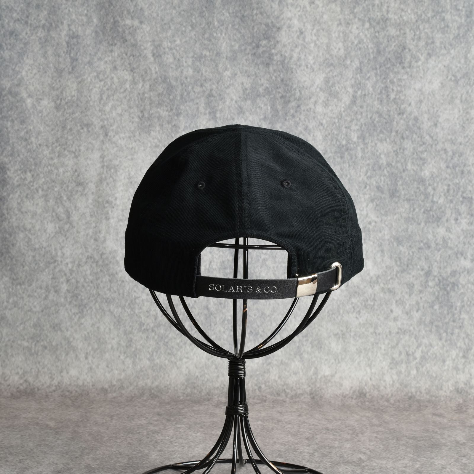 Corduroy Curved Visor Cap "BALLBOY" (BLACK) / コーデュロイ キャップ
