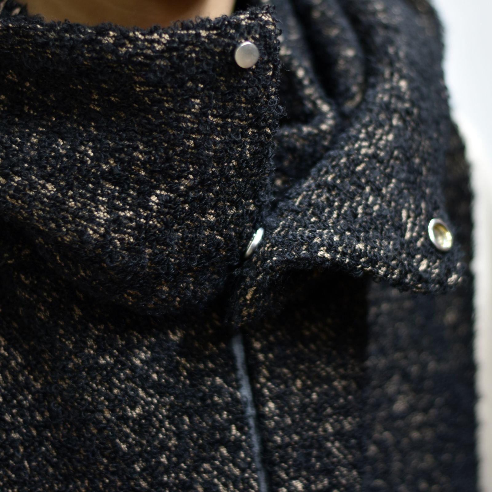 フードベスト / LB22AW-VE01-LYS (BLACK and TAN)