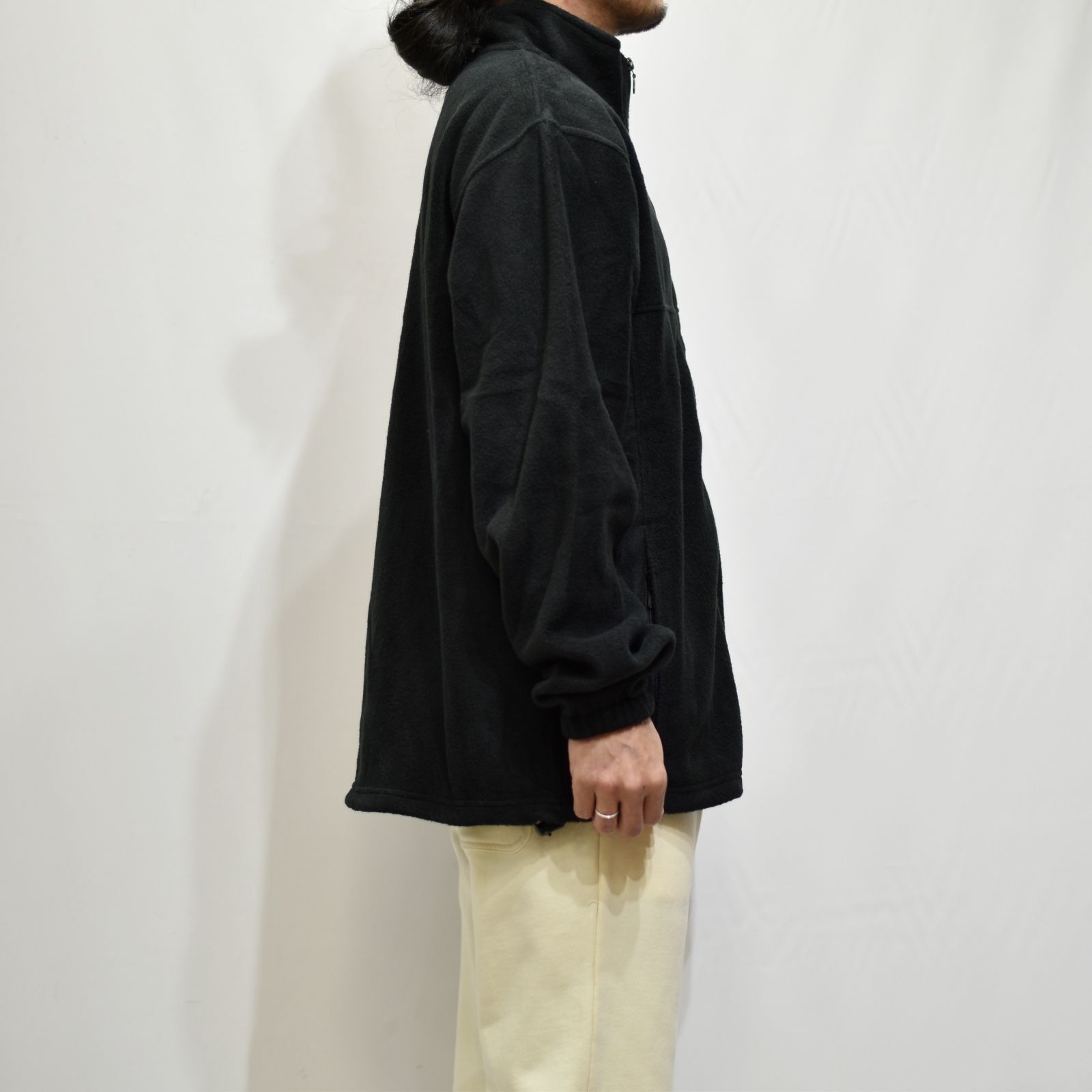 CUTRATE LOGO FULL ZIP FLEECE  (BLACK)