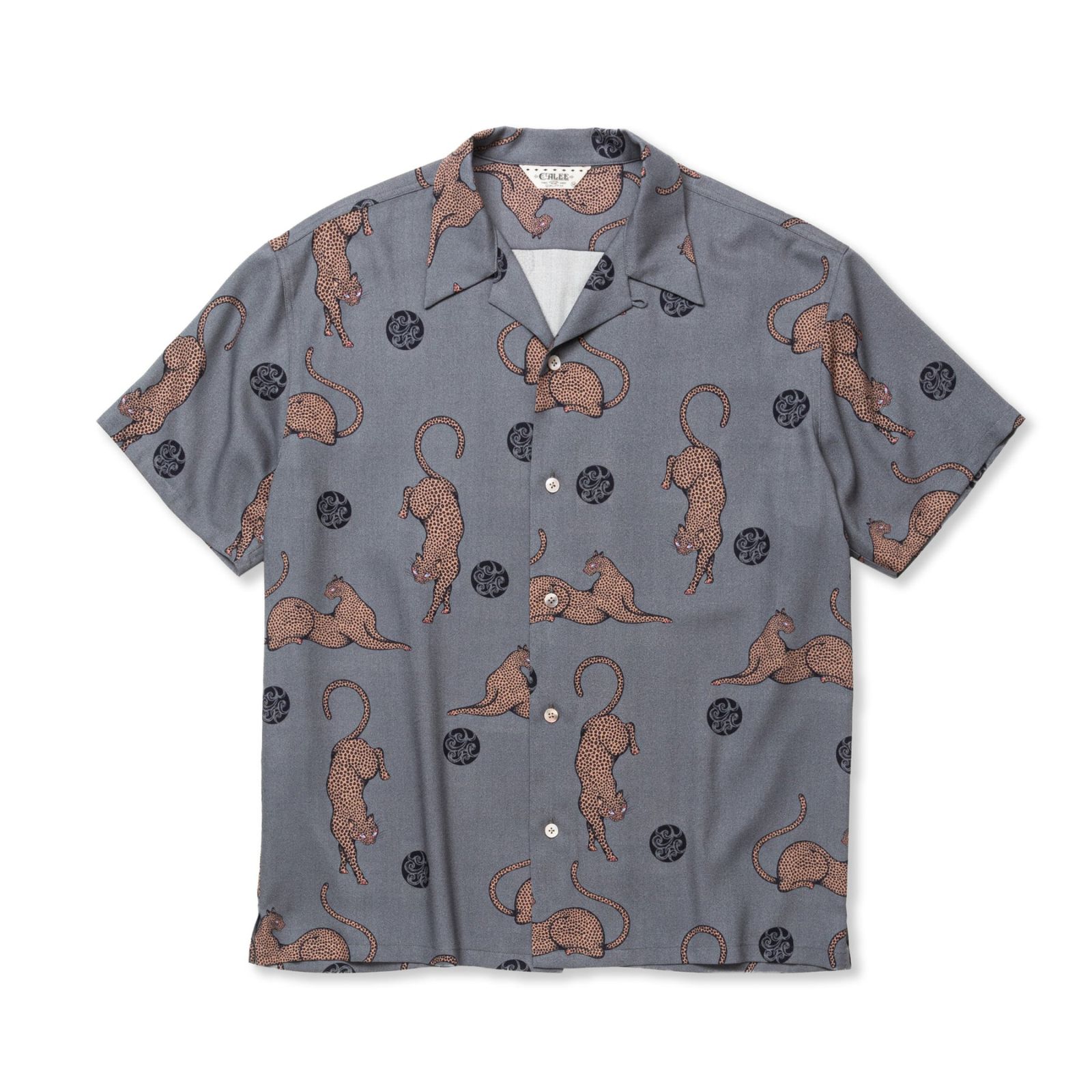 ×MIHO MURAKAMI PANTHER DOT PATTERN SH (CHARCOAL GREEN) / × 村上実帆 パンサー ドット パターン オープンカラーシャツ