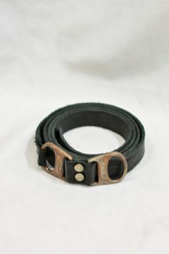 CALF LEATHER BELT D-RING NARROW LONG