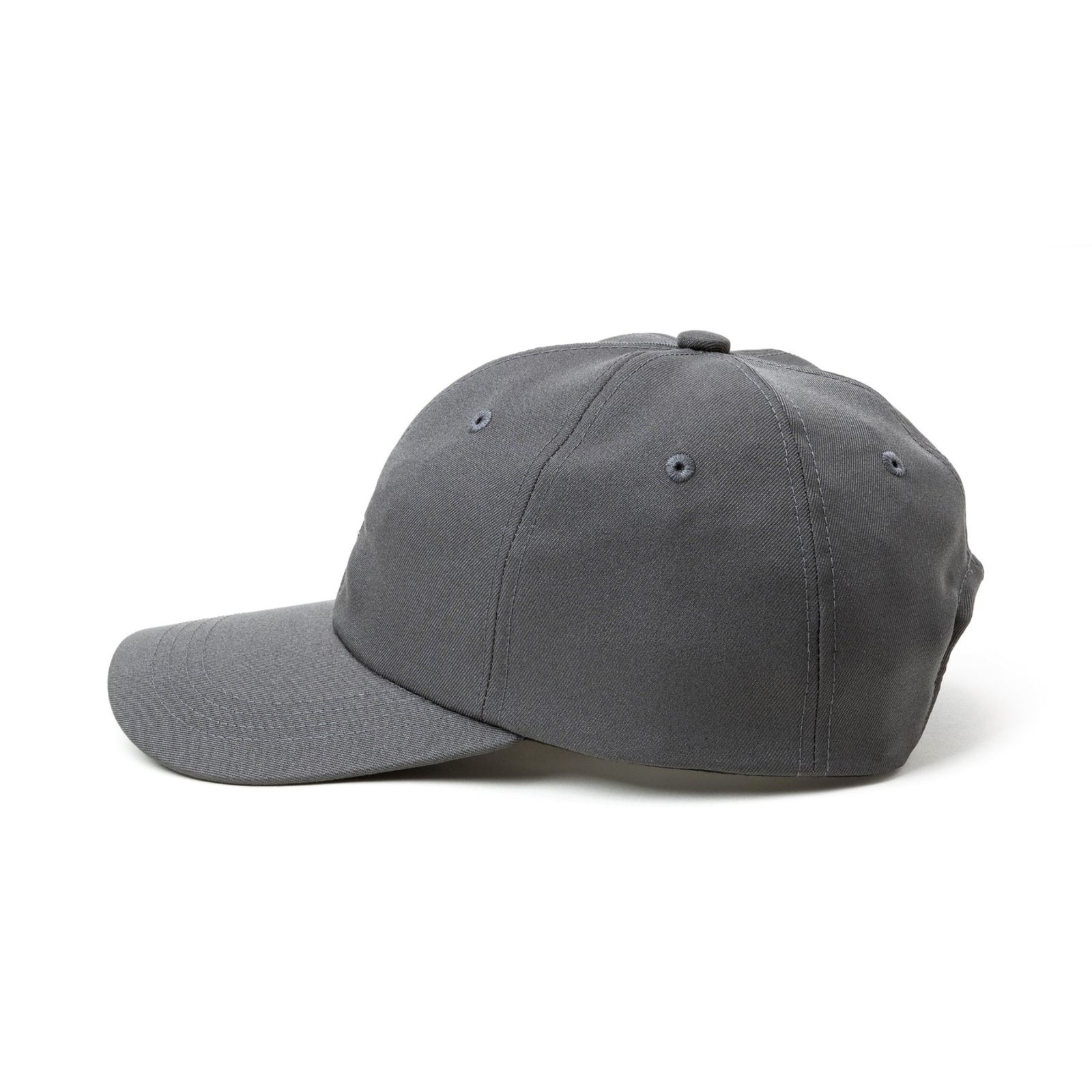 P/T CAL NT LOGO CAP (CHARCOAL) / ロゴ刺繍 浅型キャップ