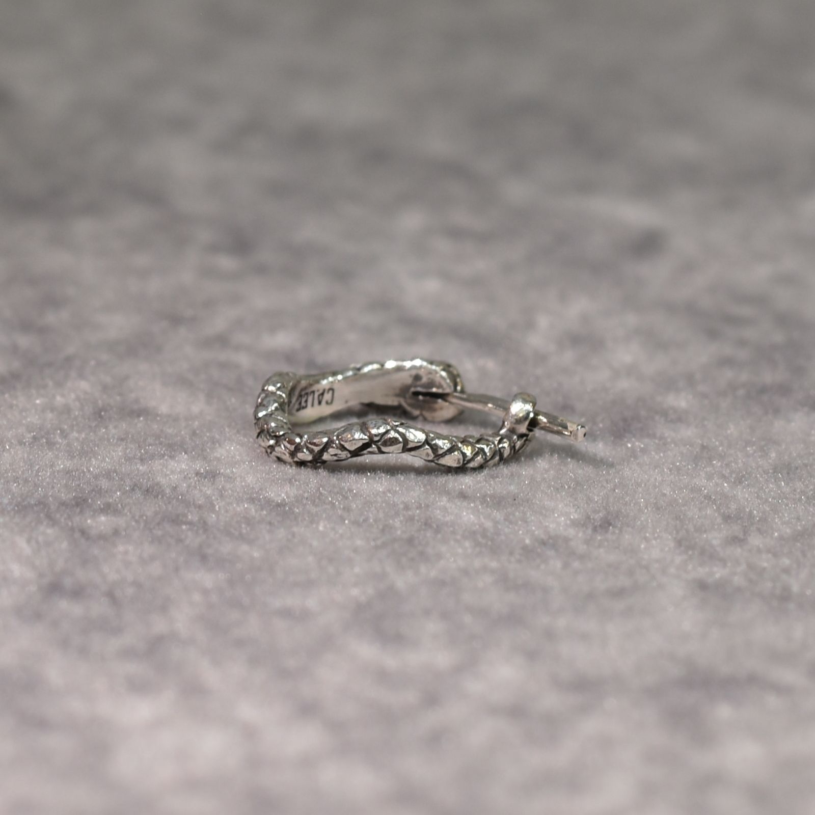 × D.O.D SILVER SNAKE PIERCE ＜EXCLUSIVE＞ (SILVER)｜× ディーオーディー スネーク ロール ピアス｜CL-25AW001JW EX