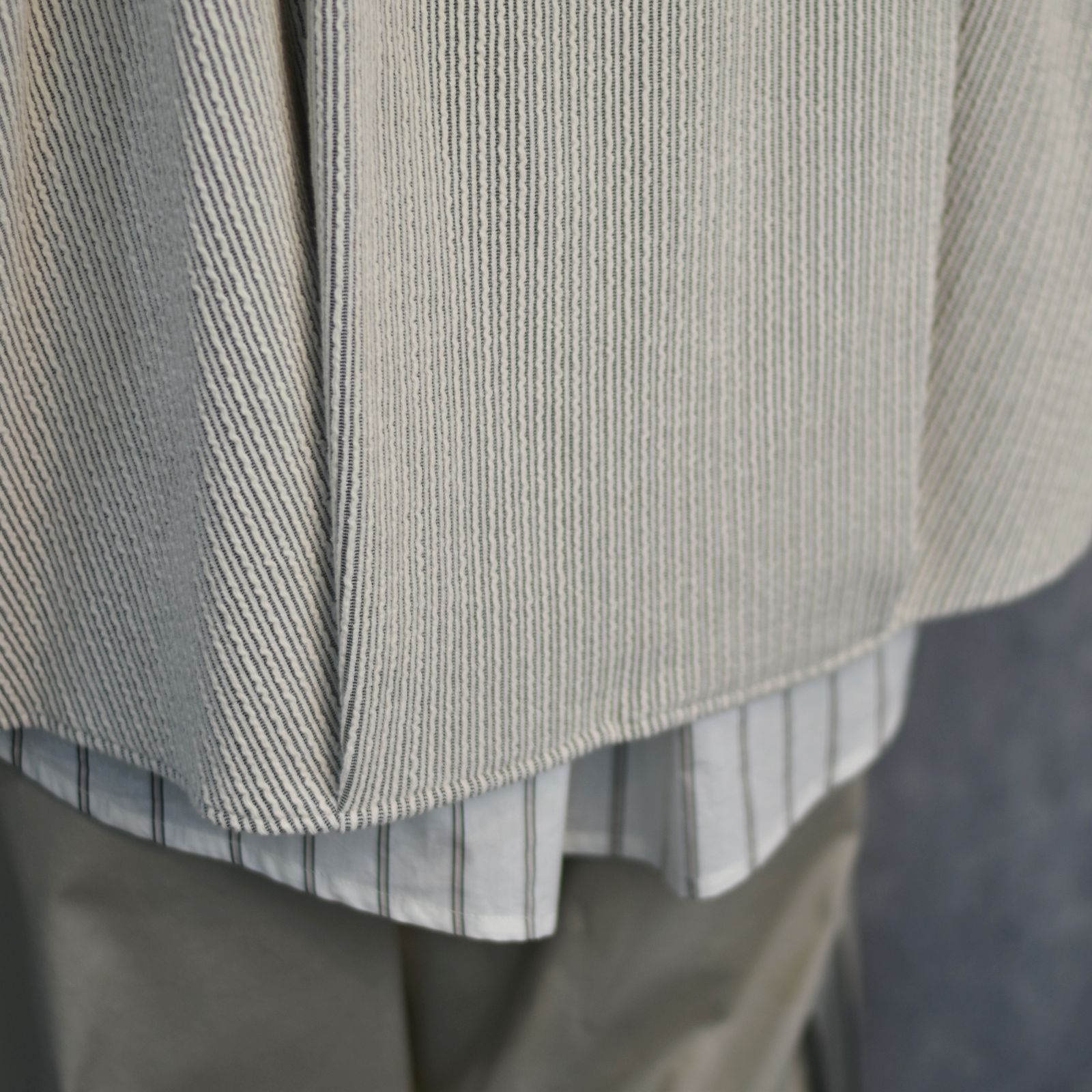 ボートネックニットソー / LB24AW-PO06-FSJ (IVORY×OFFWHITE STRIPE)