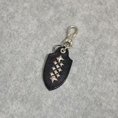 STUDS LEATHER KEY RING ＜TYPE A＞ (BLACK)｜キーリング・キーホルダー｜CL-26SS005LE