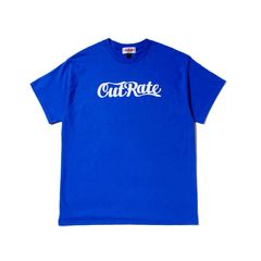 CUTRATE LOGO TEE (ROYAL)｜キャット 猫 Tシャツ｜CR-25SS004