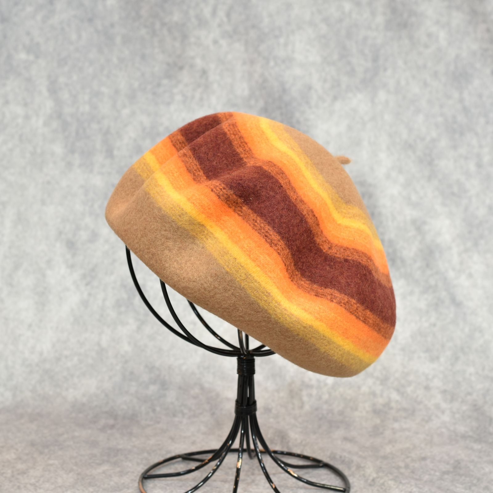 Chimayo Wool Beret "TRUJILLO" (CAMEL)｜チマヨ ウール ベレー帽｜Y01023