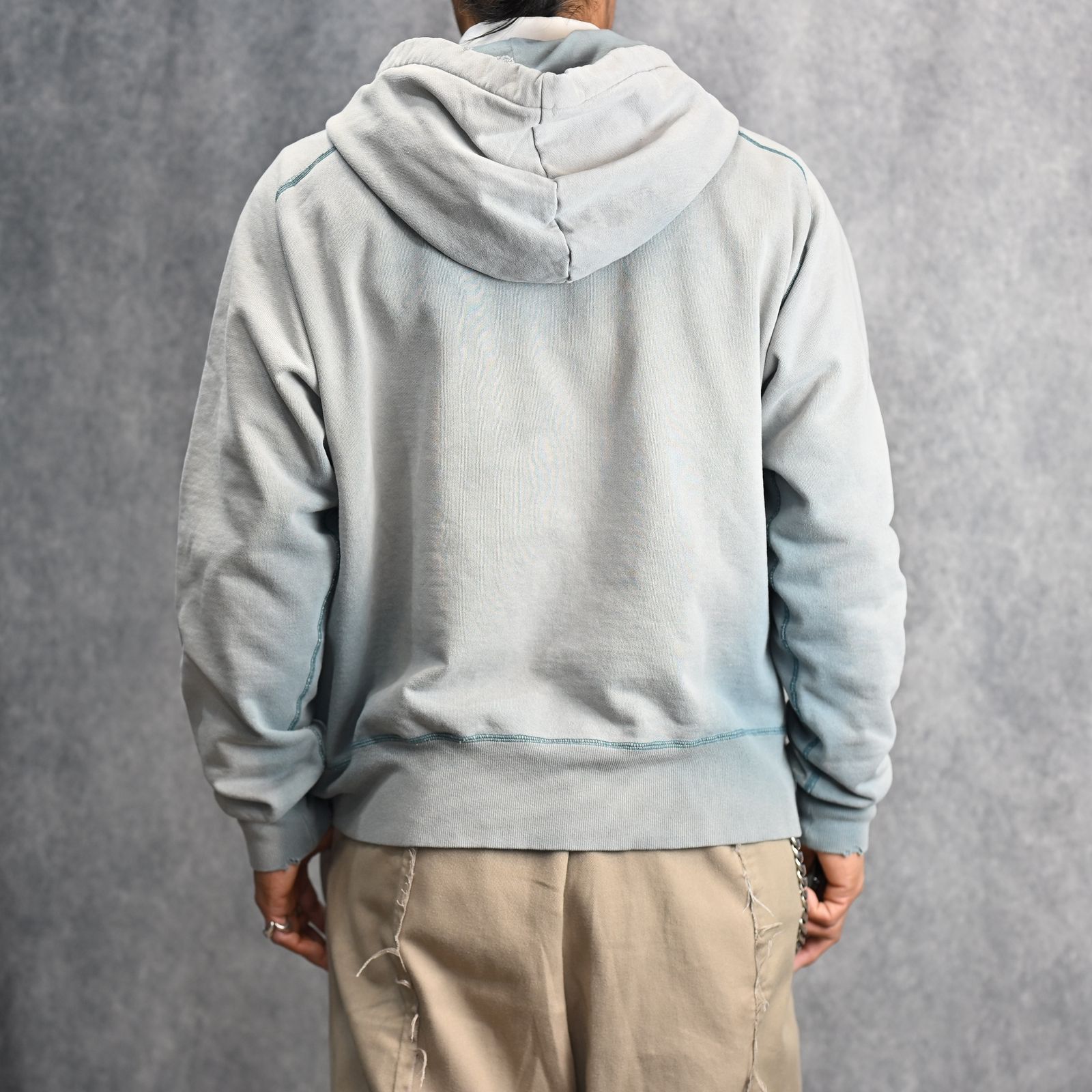 W-V AFTER HOODIE (BLUE / ブルー) パーカー フーディー 2401002M