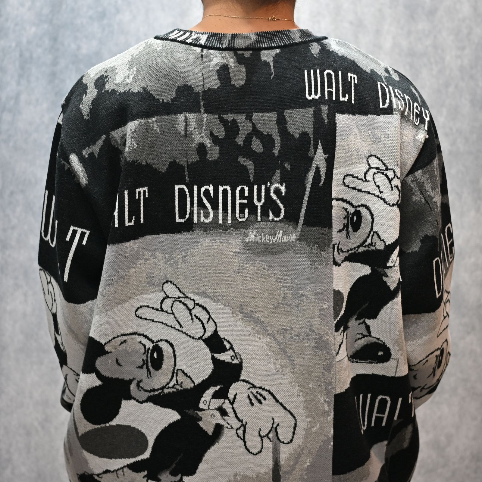 DISNEY VP / PC KNIT COLLECTION CREWNECK  (MICKY/BLACK)｜ディズニー ニット （ミッキー/ブラック） DP-030-3673-10