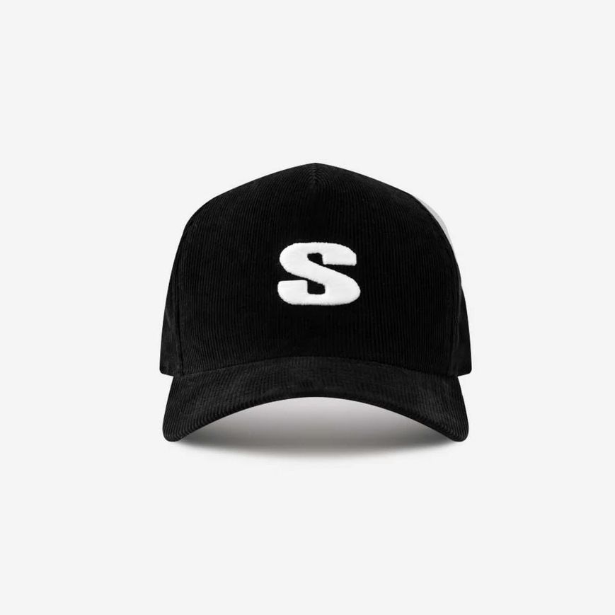 S Courdoroy Velcroback (Black)