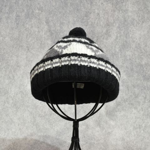 Canadian Knit Cap "SNOWMAN" (BLACK)｜ニットキャップ・ニット帽｜Z01011