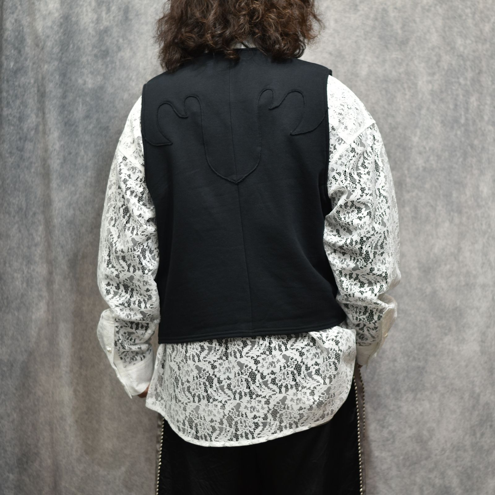 COTTON WESTERN SWITCH VEST (BK)｜ウエスタン ベスト｜PD26SJ06