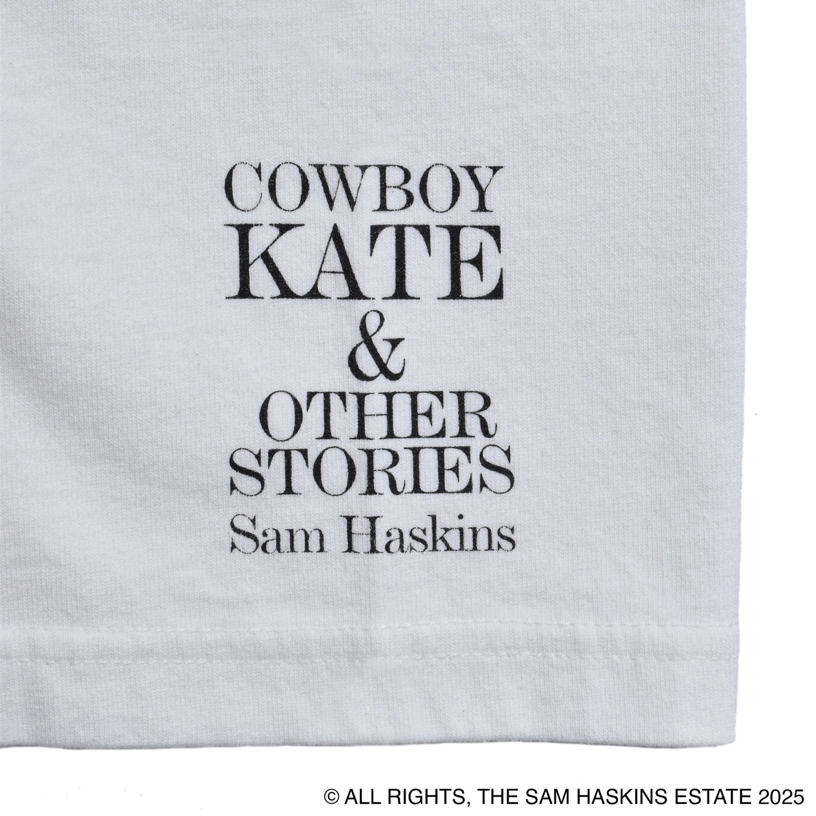 Sam Haskins × Stie-lo “kate” Tee （WHT）｜サム・ハスキンス×スティーロ ケイト プリントTシャツ｜25MND-STL005