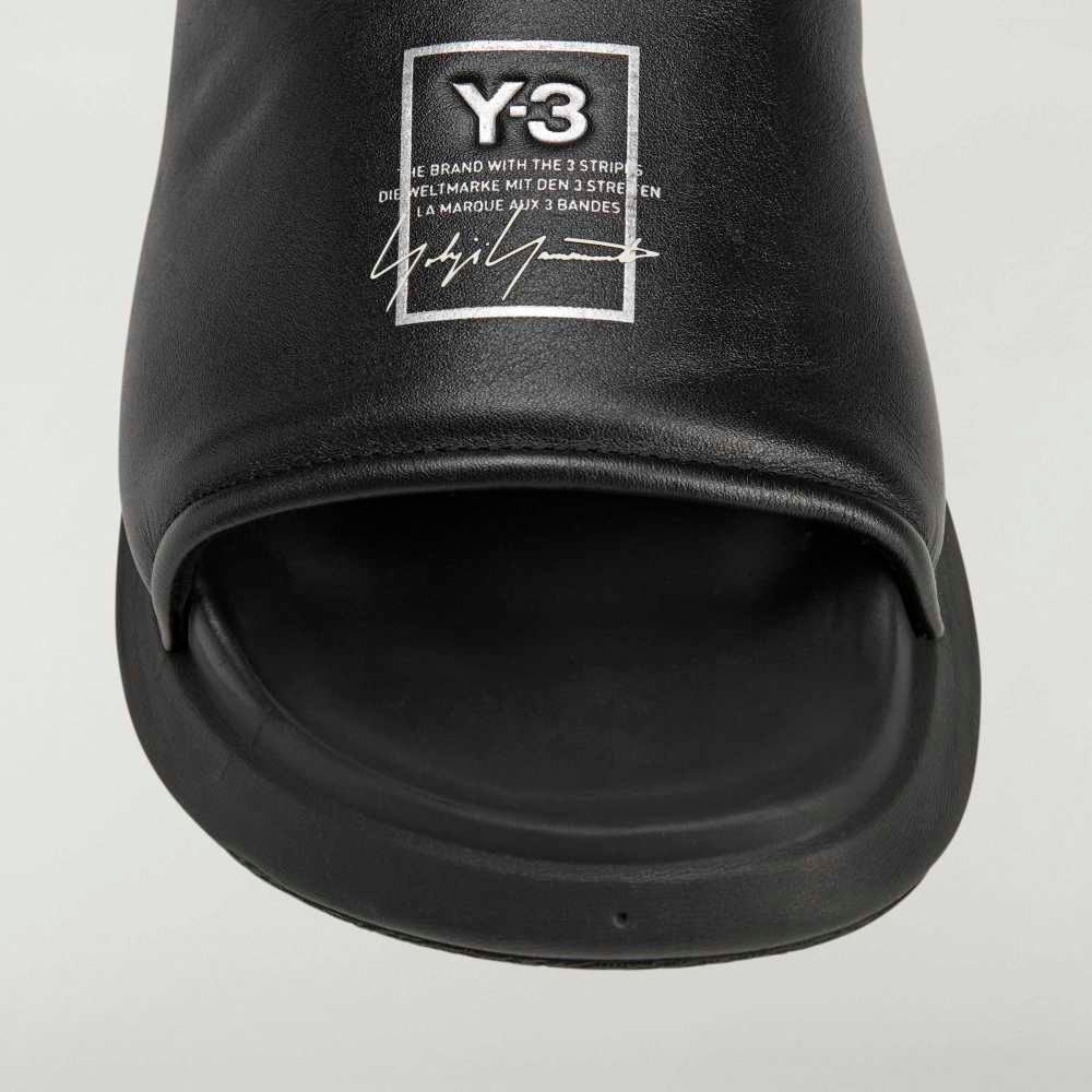 Y-3 SLIDE （BLACK） / ロゴ シャワーサンダル （ブラック）｜KI4033
