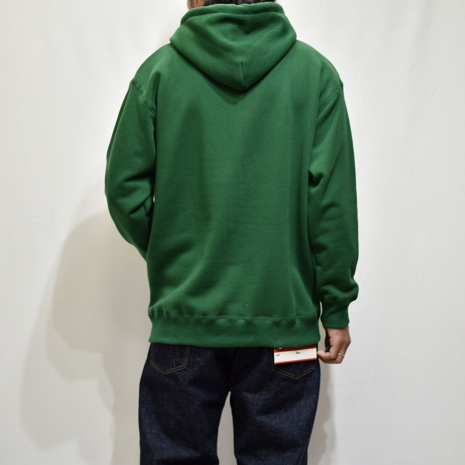 CALEE RC LOGO PULLOVER HOODIE (GREEN)