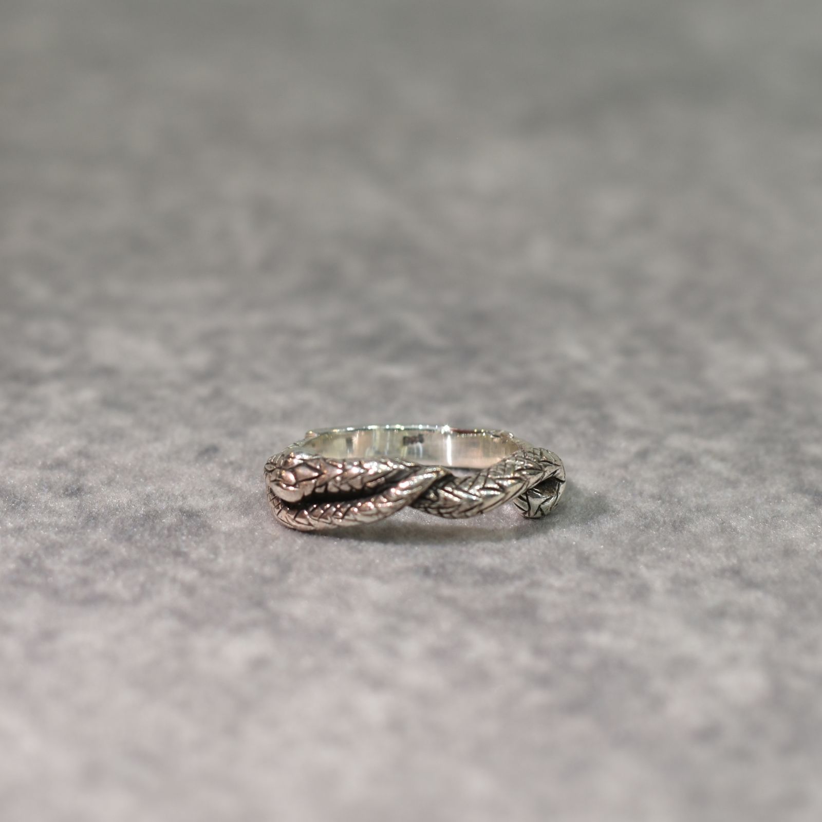 × D.O.D SILVER SNAKE NARROW RING ＜EXCLUSIVE＞ (SILVER)｜× ディーオーディー スネーク ナローリング｜CL-25AW003JW EX