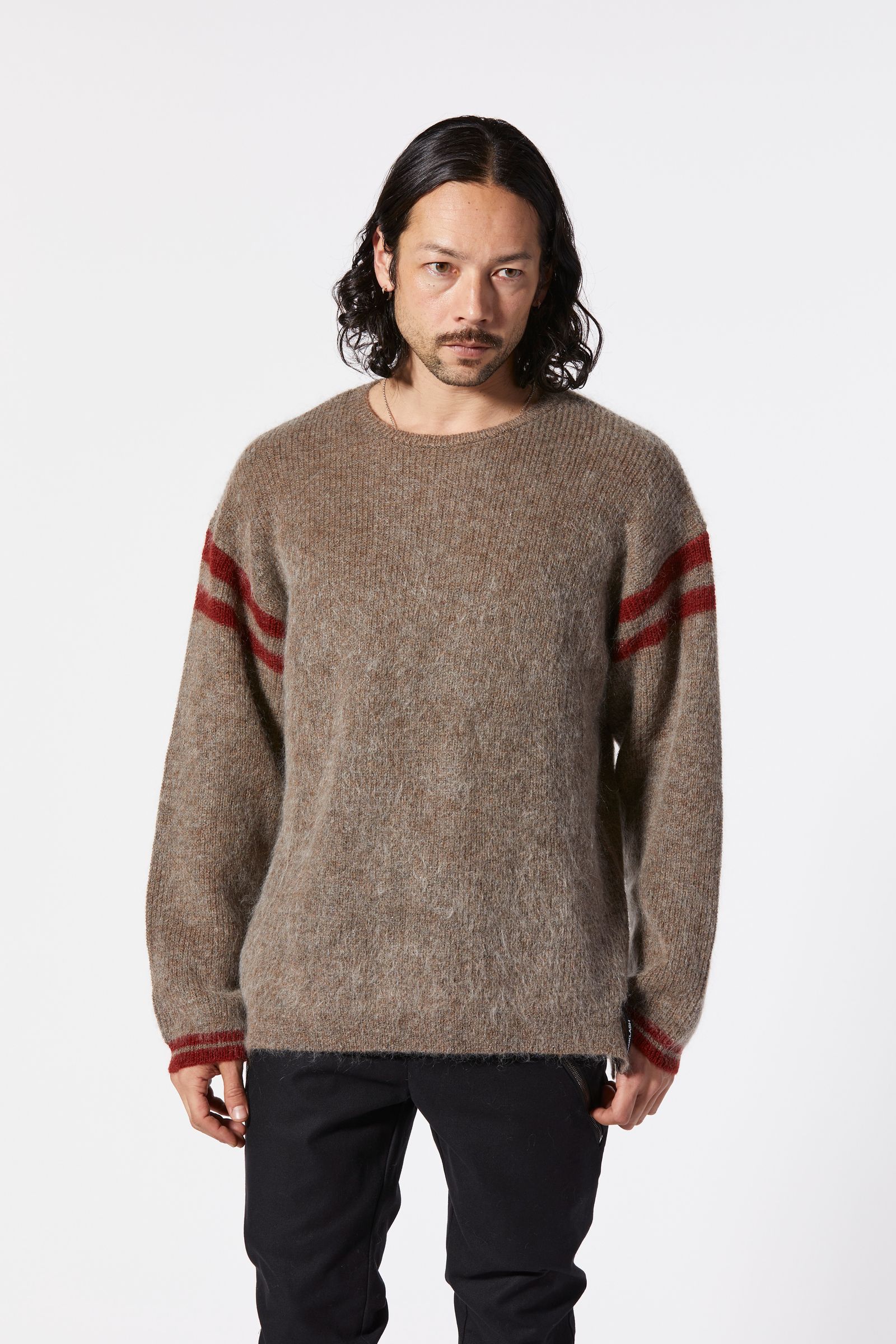 モヘア プルオーバーニット （BROWN）