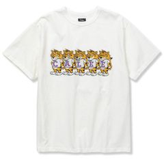 BINDER NECK CALEE UNIV. VINTAGE T‐SHIRT (WHITE) / バインダーネック プリントTシャツ