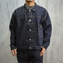 #023 LV T-BACK DENIM JACKET BLEACH ONE-WASHED （INDIGO） / デニムジャケット Gジャン ワンウォッシュ （インディゴ）
