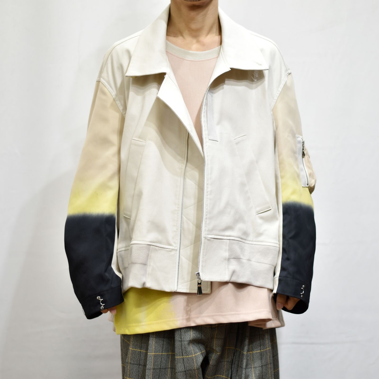 ミクスチャーブルゾン / LB22AW-BL01-KTBD (BALM×YELLOW)
