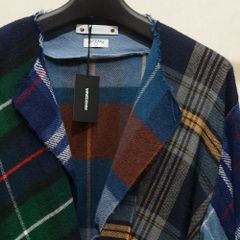 OLD PARK×MINEDENIM Check MufflerCardigan