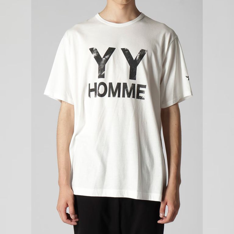 yohji yamamoto - YYH PT SHORT SLEEVE T （WHITE） ロゴプリント T ...