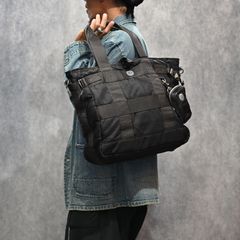 SUPER NYLON TOTE BAG (BLACK) / スーパーナイロン トートバッグ （ブラック） PC-015-265-10