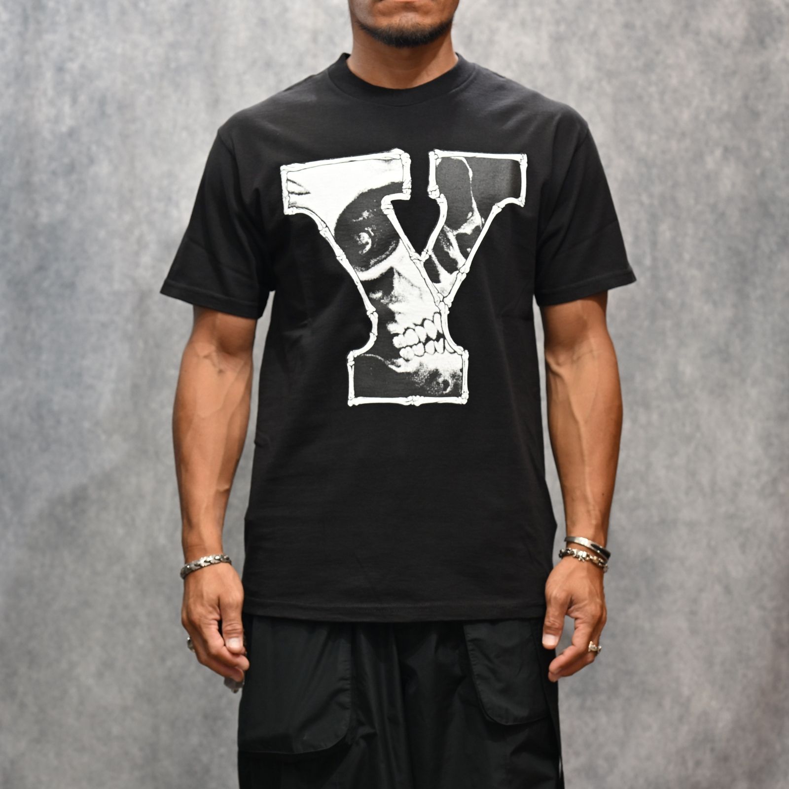 × MASSES “ROUND NECK” SHORT SLEEVE T A Ys （BLACK） / ML-T72-990-2
