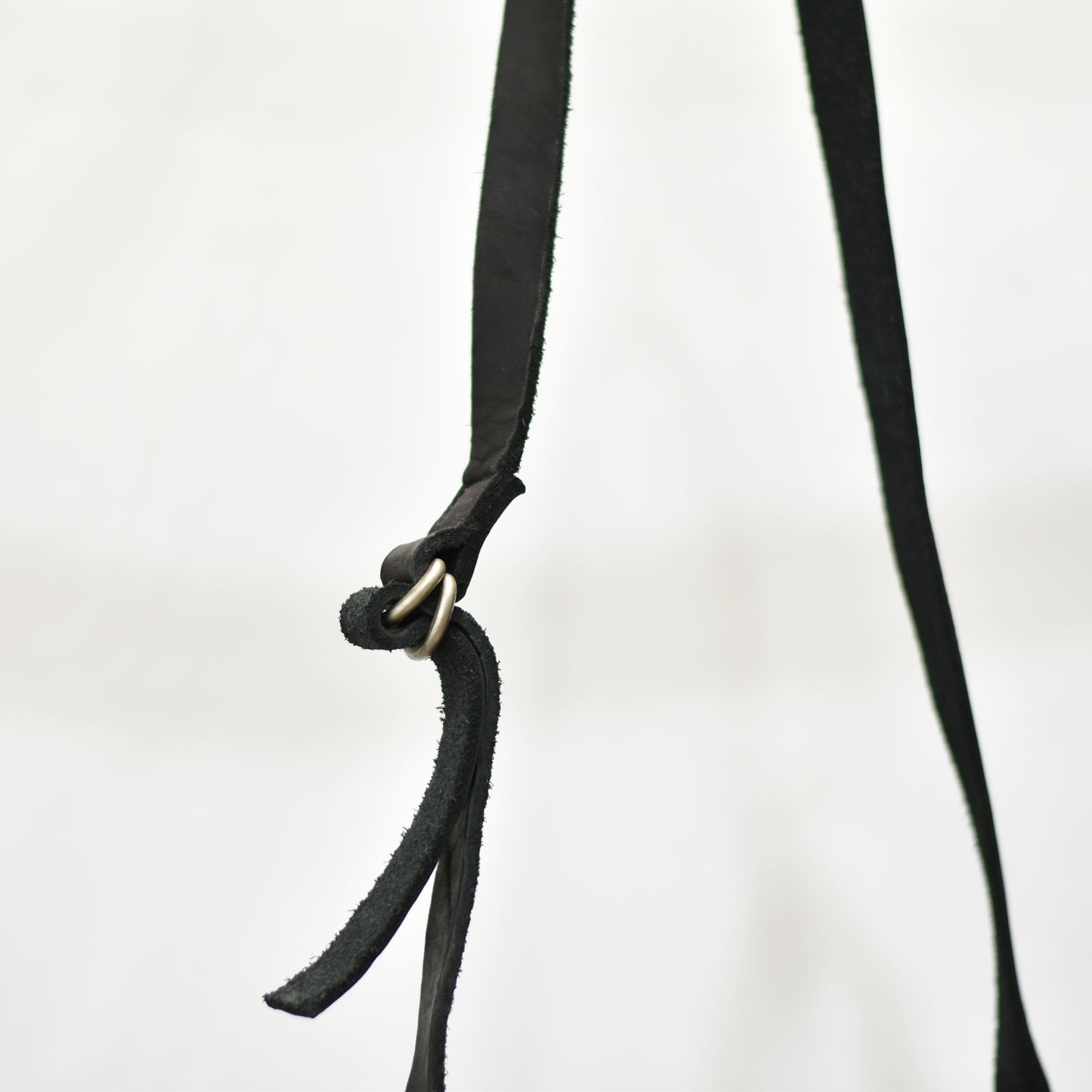 ジャパンダブルショルダー フルタンニン製品染め ショルダーバッグ （BLACK）