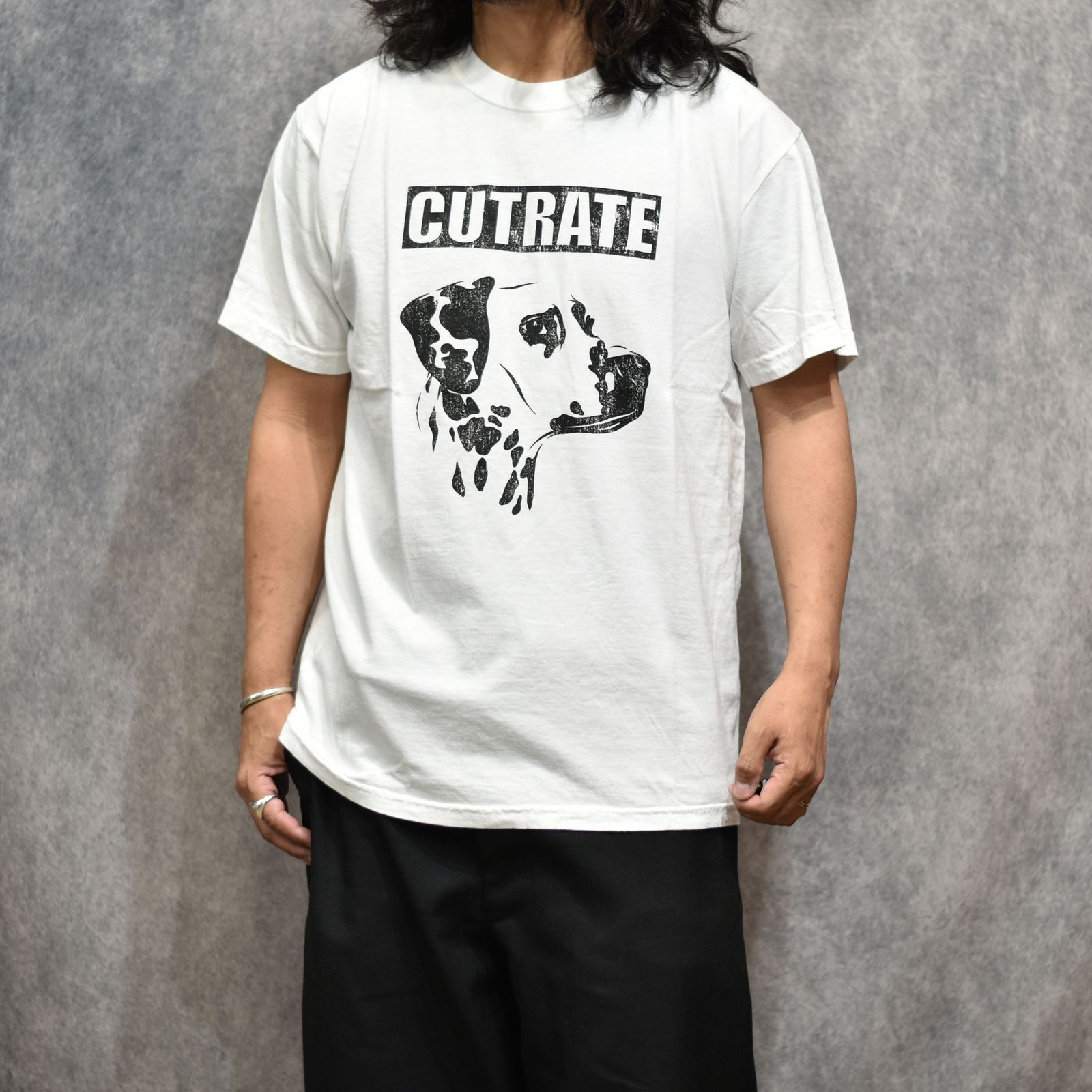 DALMATION TEE (WHITE)｜ダルメシアン プリントTシャツ｜CR-26SS012