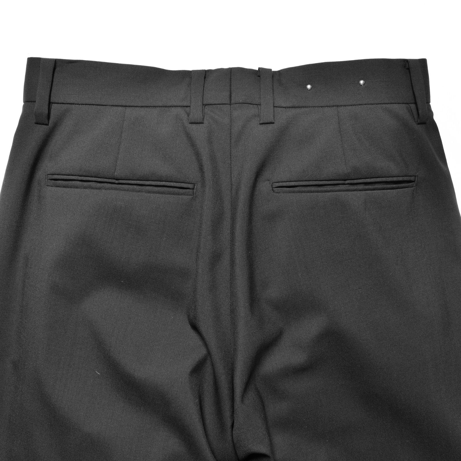 Wool Tropical Wide TRS (BLK)  /  トロピカル ウール ワイドスラックス （ブラック） 2503-7002