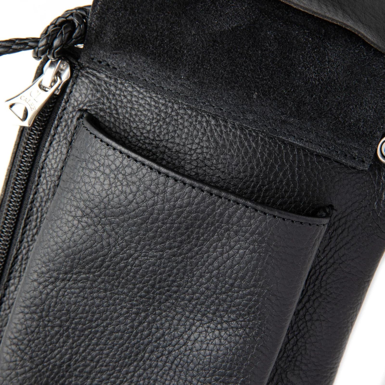STUDS LEATHER SHOULDER POUCH ＜TYPE B＞ (BLACK) / スタッズレザー ショルダーポーチ バッグ