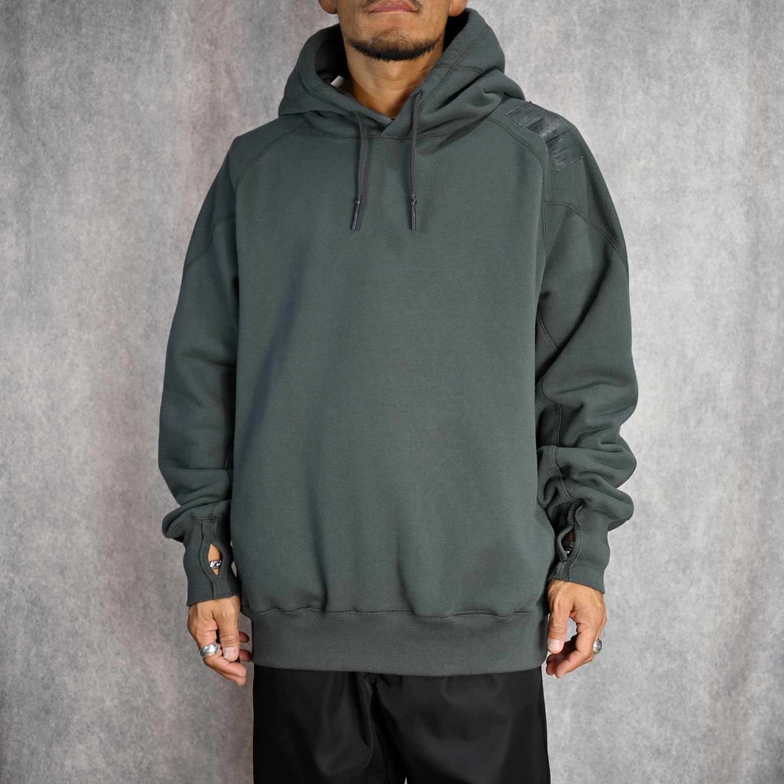 EXCHANGE POCKET HOODIE (CHARCOAL) - フーディー パーカー （チャコール） / 9242-CS01-009