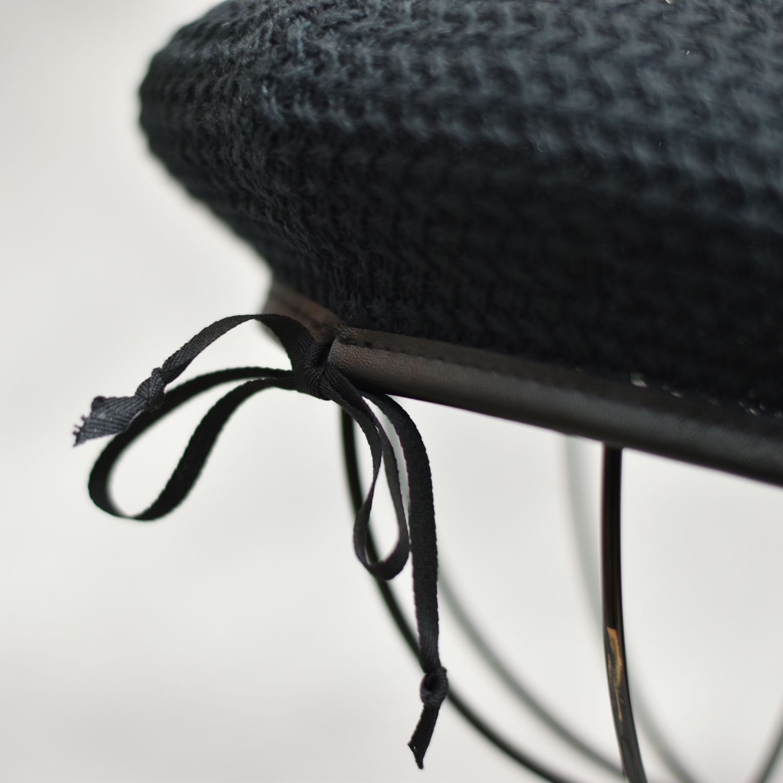 Cotton Linen Braid Beret "GUEVARA" (BLACK)｜ブレードベレー｜Z01004