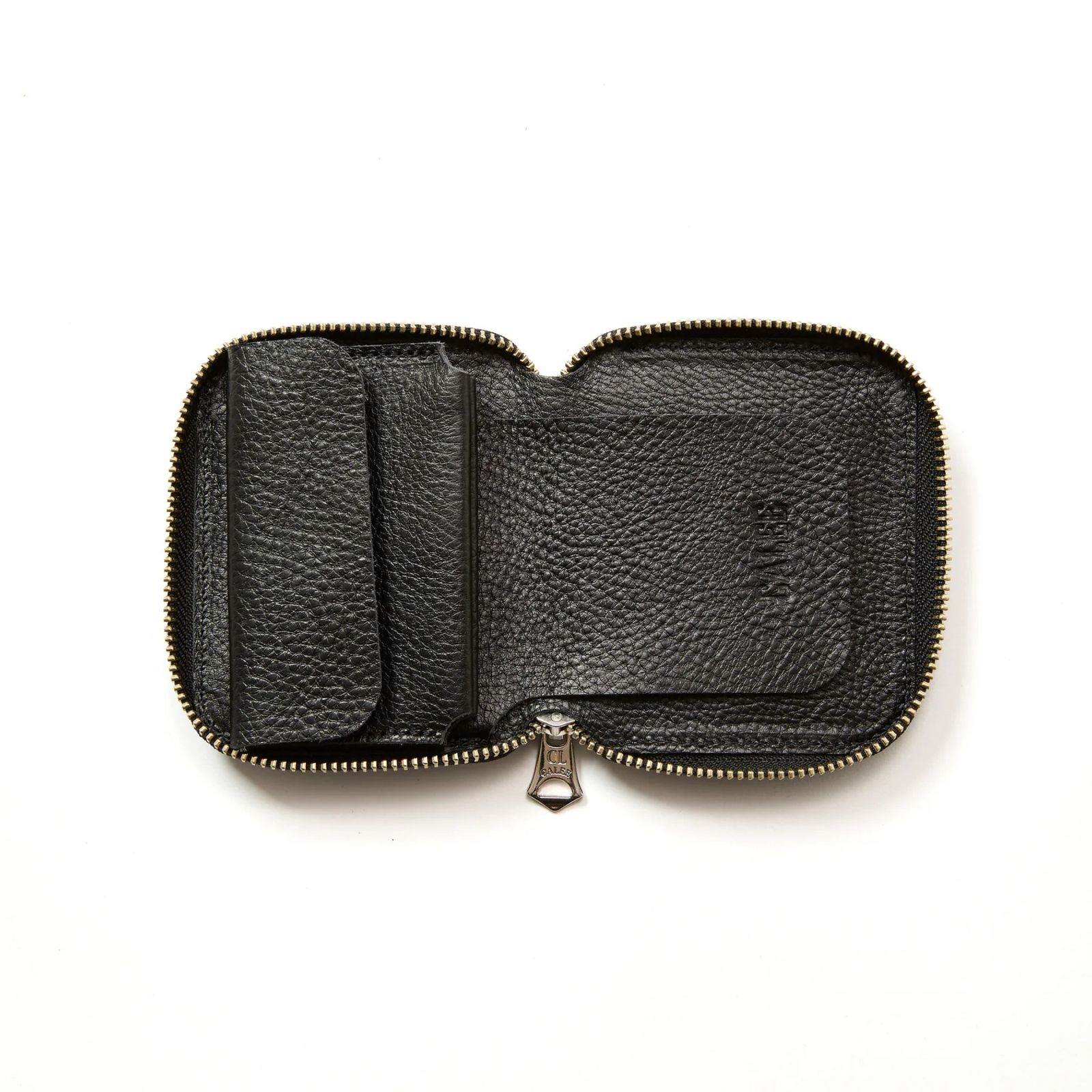 STUDS LEATHER ZIP MULTI WALLET (BLACK)｜スタッズレザー ジップマルチウォレット 二つ折り財布｜CL-25AW010LE
