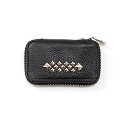 STUDS LEATHER COIN CASE (BLACK)｜スタッズレザー コインケース｜CL-26SS011LE