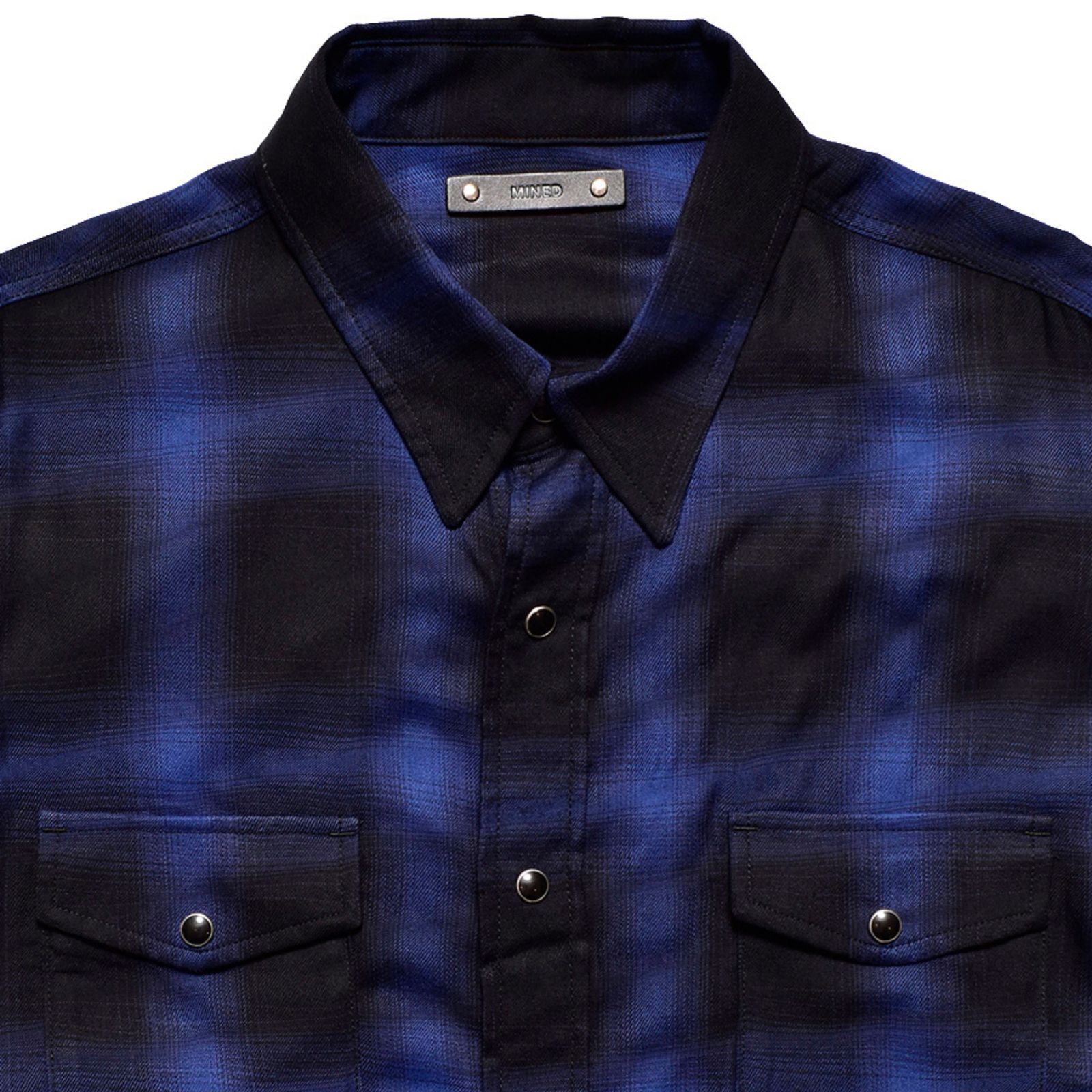 Distortion Ombre Check L/Western SH （BPT） / オンブレーチェック シャツ （ブルー）